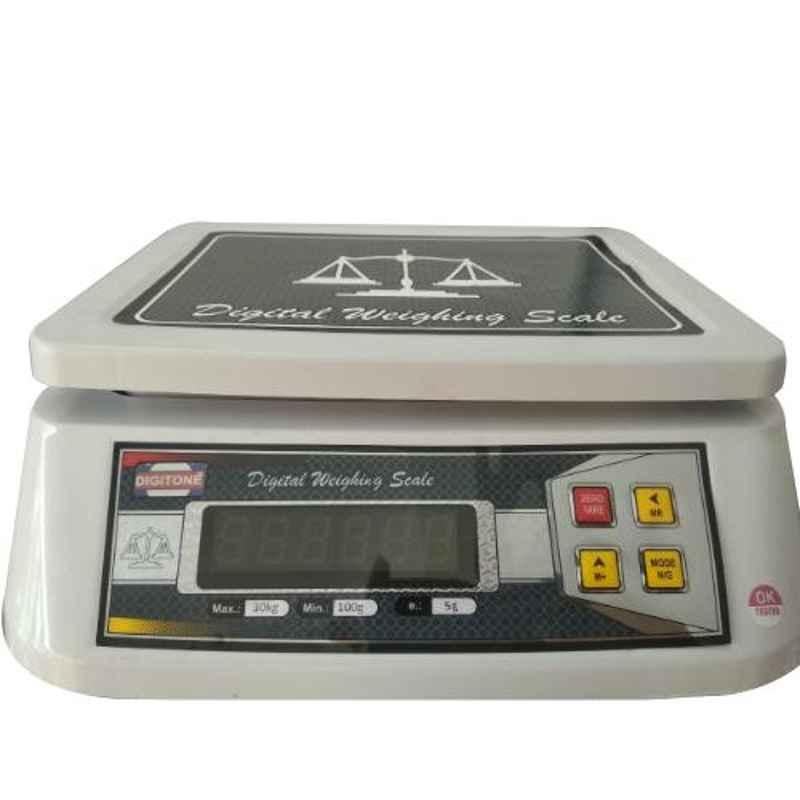 Digitone 30kg ABS Big Table Top Weighing Scale, DGT30