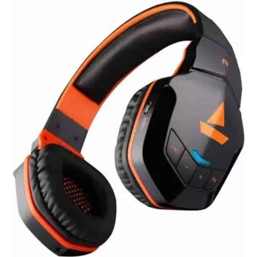 Orange and black online headset