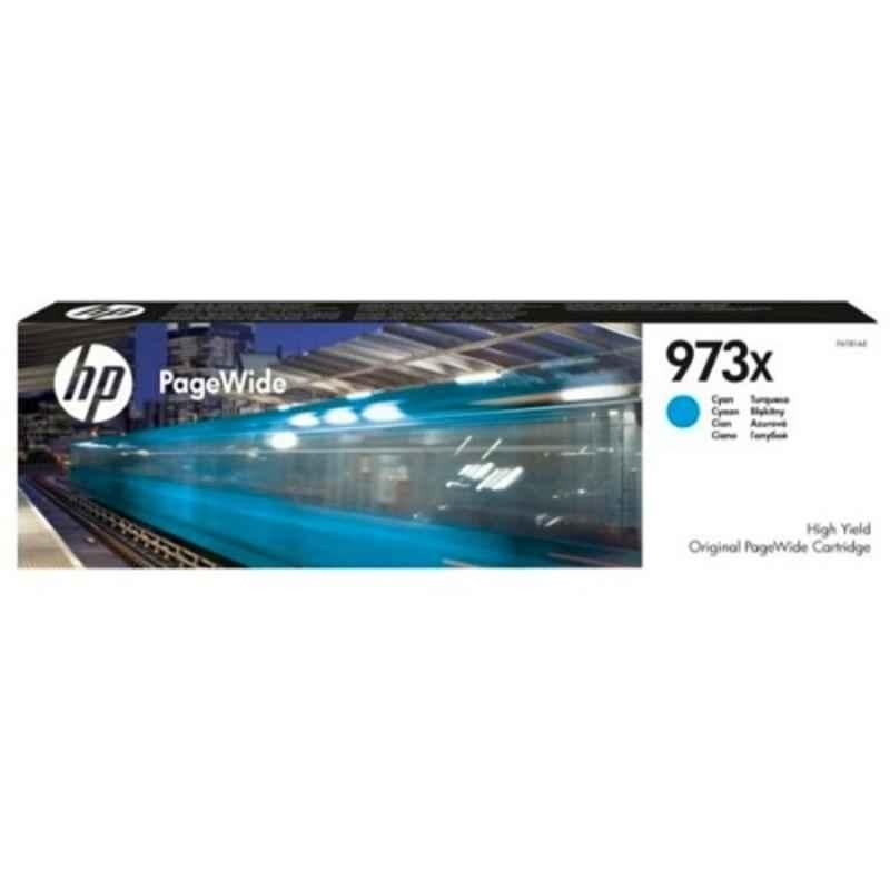 HP 973X Cyan High Yield Original PageWide Cartridge, F6T81AE