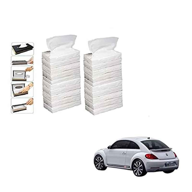 Kozdiko 100 Pulls Dispenser Box Refiller Tissue Paper with 200 Sheets for Volkswagen Beetle (Pack of 20)