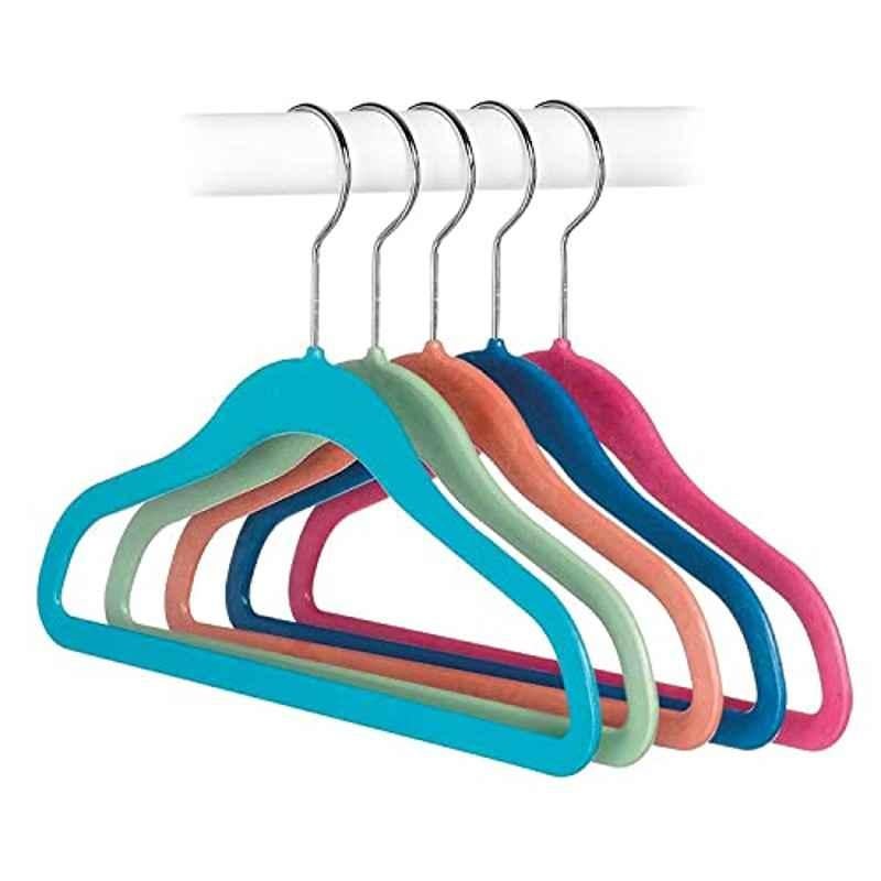 Whitmor Plastic Multicolour Hanger, 6696-3055-5 (Pack of 5)
