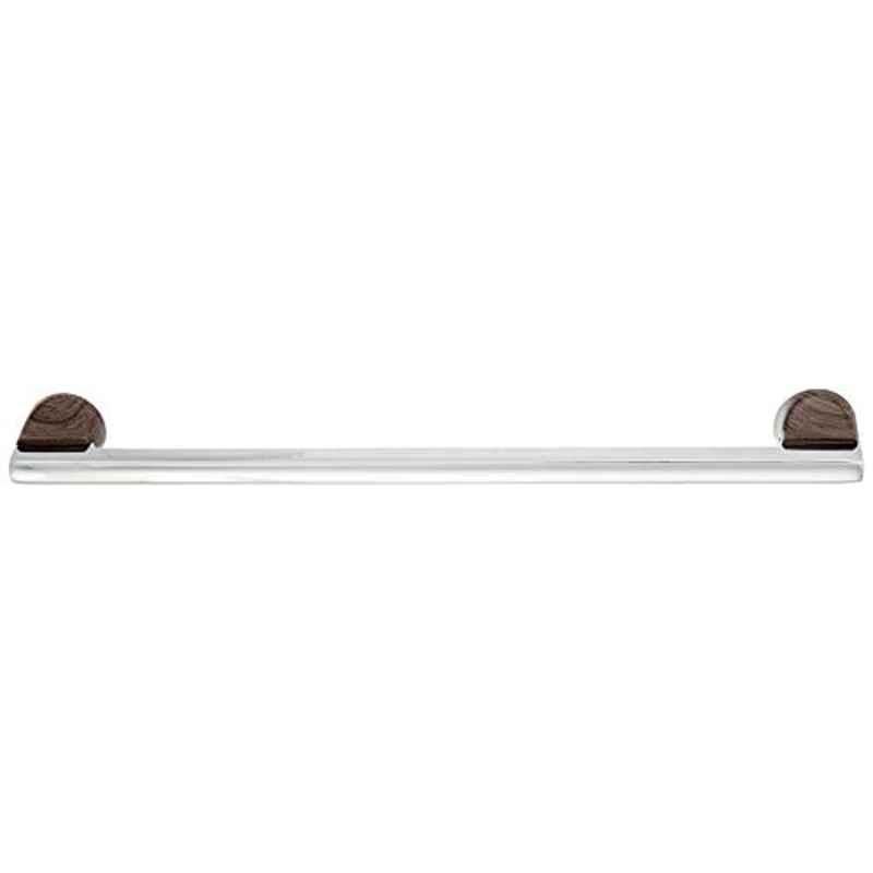 Aquieen 244mm Malleable Chrome Wenge Wardrobe Cabinet Pull Handle, KL-713-224-CP (Pack of 2)
