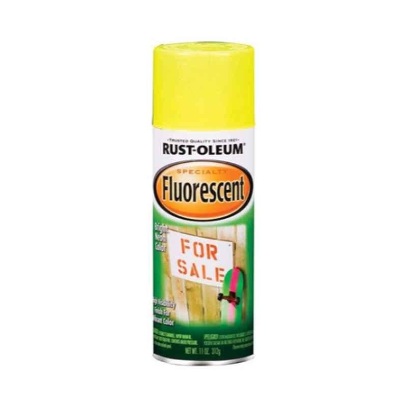 Rust-Oleum 11 Oz Yellow Fluorescent Paint Spray, 1942830