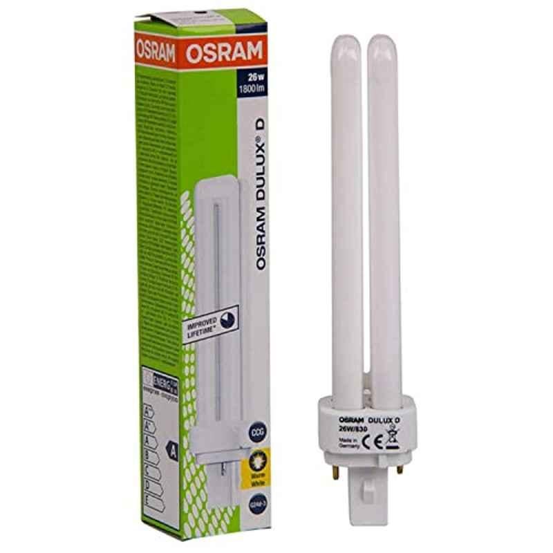 Osram 26W White Tube 2 Pin CFL Bulb