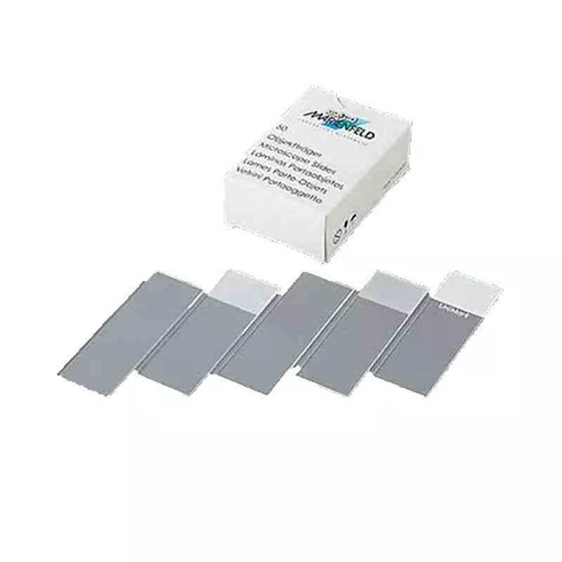 Lab Plus Microscope Slide High Quality Soda Lime Glass About 1 mm, LP-13134 (Pack of 50)