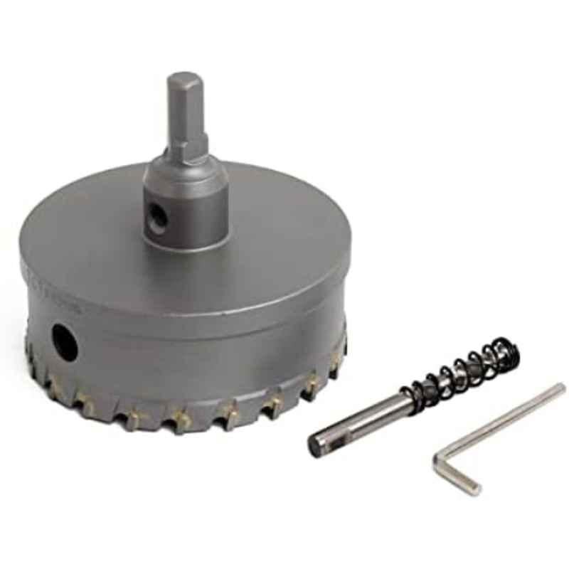 VTOOLS 85mm Tungsten Carbide TCT Hole Saw Cutter with Pilot Drill Bit & Allen Wrench, VT3132