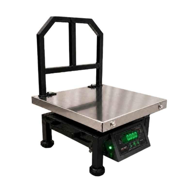 Monet 14x14 inch 200kg Stainless Steel Platform Weighing Scale with Dual Display & 2 Days Battery Backup