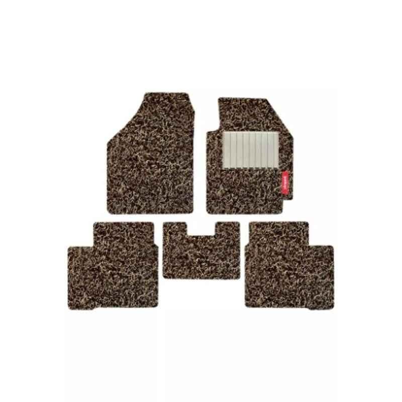 Elegant PVC Grass Beige Carpet Car Mat Set for MG Astor