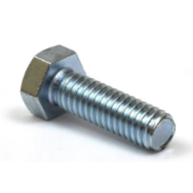 VIG M20x80mm Carbon Steel Hex Screw with White Plating