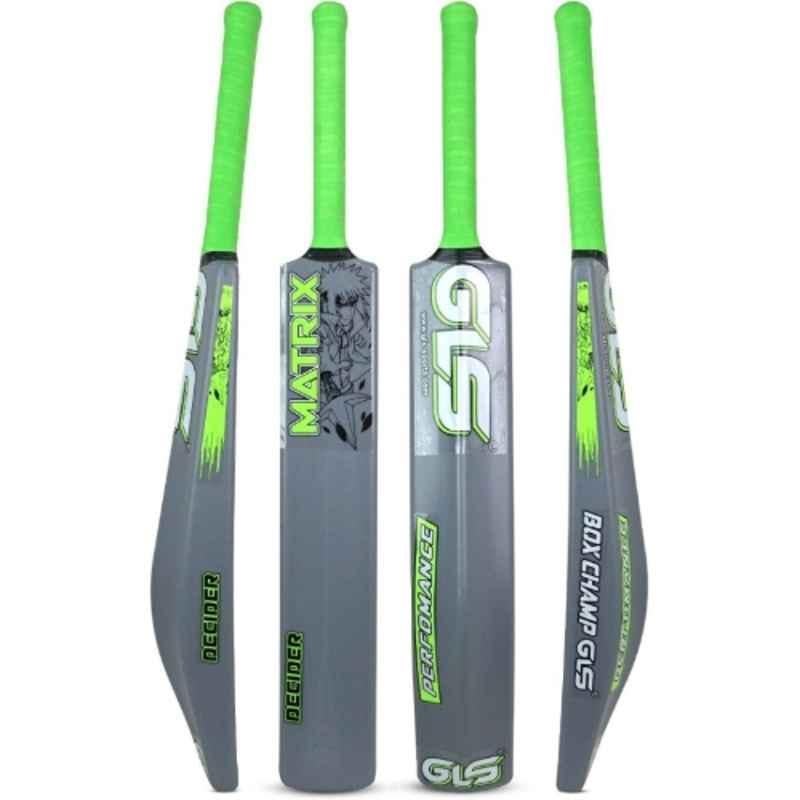 GLS Matrix 800-850g PVC Full Size Ivory & Green Full Size Cricket Bat for Age 15+ Years