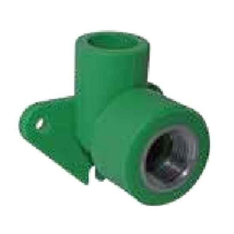 Hepworth 20mm x 1/2 inch PP-R Green Backplate Pipe Elbow, 4302902002021 (Pack of 100)