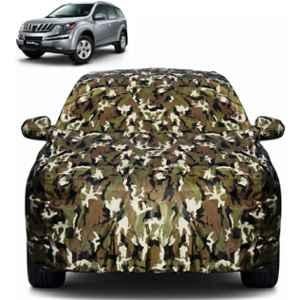 Allextreme Polyester Multicolour Camouflage Car Body Cover with Mirror Pocket for XUV500 All Model & Years 2011-2021, PVCD-Xuv 500