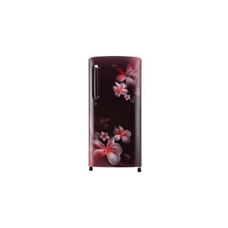 LG 190L 4 Star Scarlet Plumeria Smart Inverter Refrigerator, GL-B201ASPX