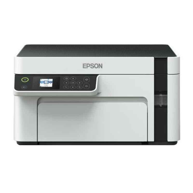 Epson EcoTank Monochrome White All In One Ink Tank Printer, M2110