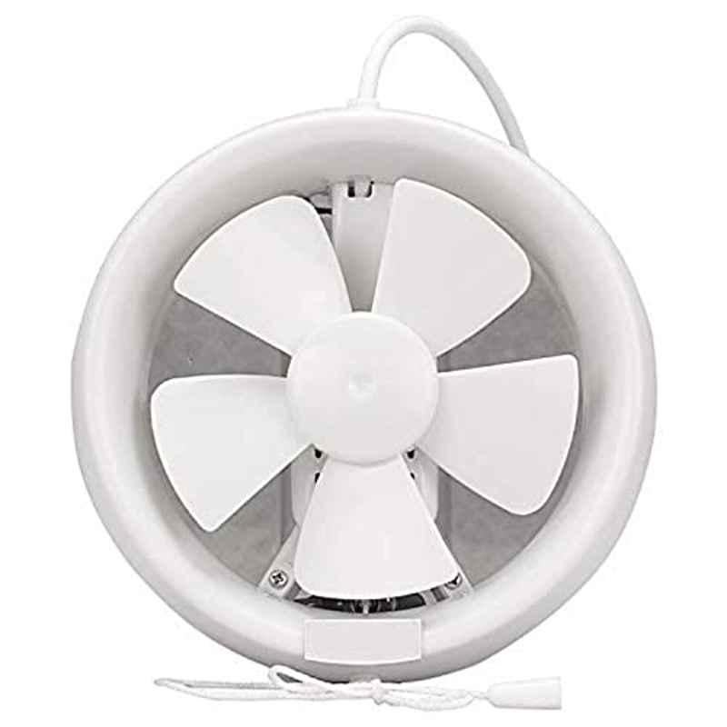 8 inch 15W 220V Glass White Round Window Exhaust Fan for Bathroom