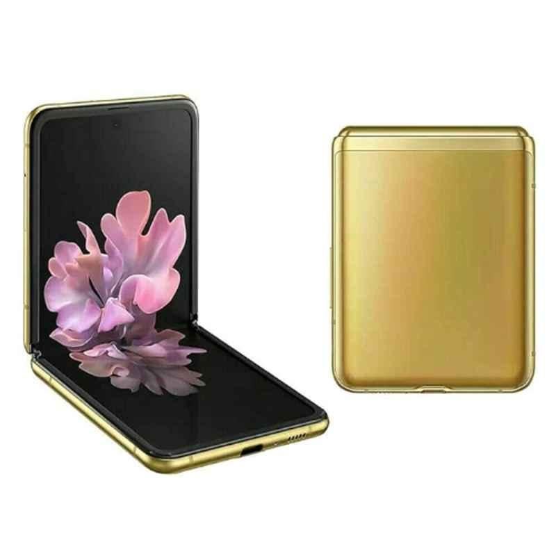 Samsung Galaxy Z Flip 6.7 inch 8GB/256GB 3300mAh Gold LTE Single-eSIM Smartphone, SMF700