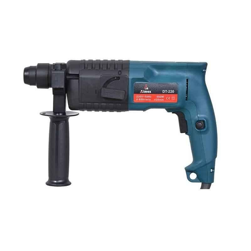 Aimex DT-220 20mm 800W Heavy Duty Reversible Rotary Hammer with 3 Pcs Drill Bits