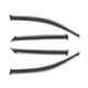 Galio GSD-069 4 Pcs ABS Silver Line Door Visor Window Deflector Set for KIA Sonet
