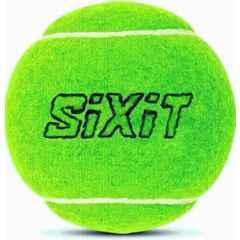 Sixit 6.5cm Green Standard Cricket Tennis Ball (Pack of 6)