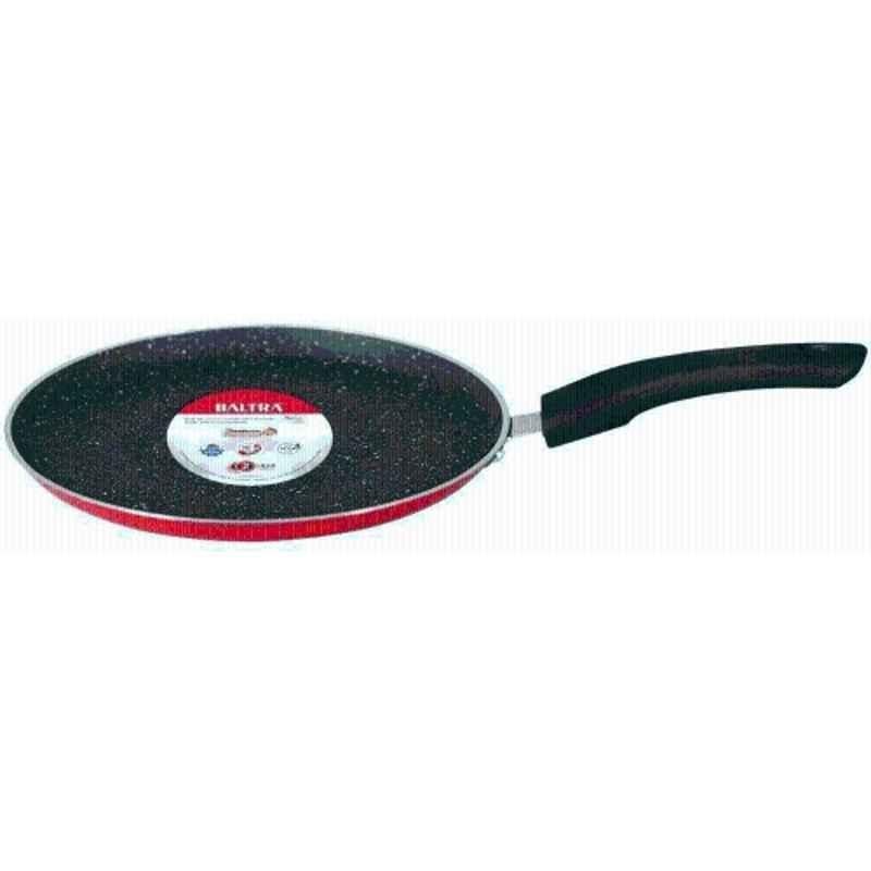 Baltra 0.25 Litre 30cm Aluminium Red Induction Base Non-Stick Dosa Tawa, BTN-242