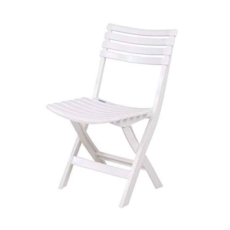 Cosmoplast IFOFFC001 White Folding Chair, 39.5x35x78 cm