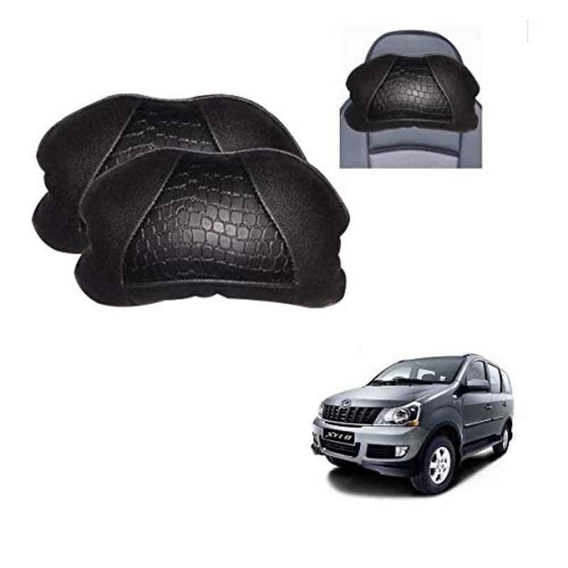 Kozdiko 2 Pcs Black Neck Rest Cushion Pillow Set for Mahindra Xylo