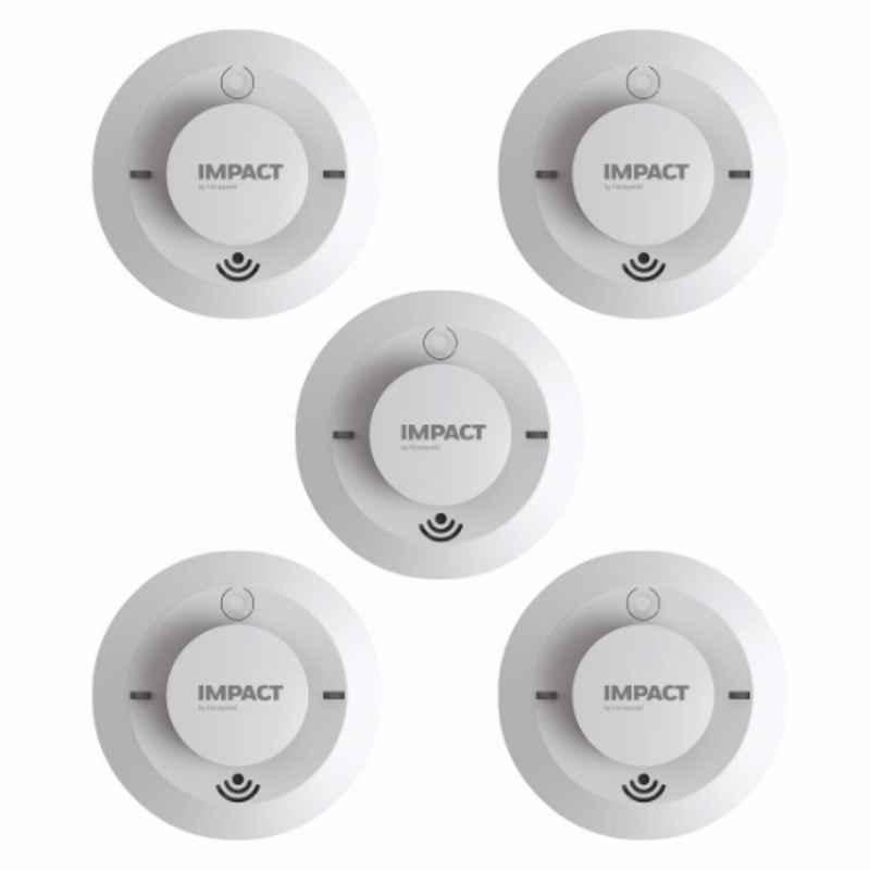 Impact by Honeywell WiFi Connected Smart Smoke Detector, FDC-100 (Pack of 5)
