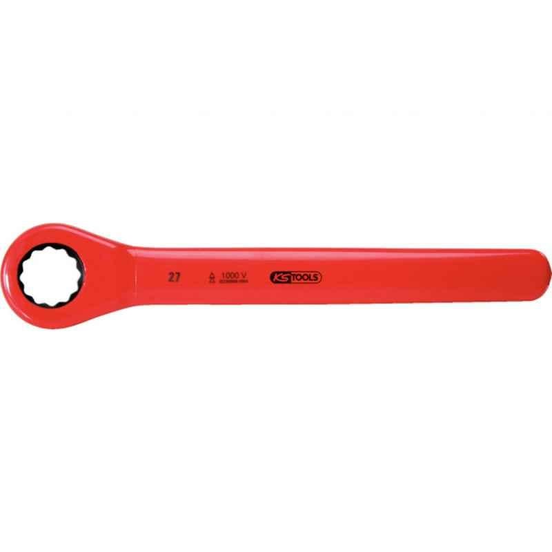 KS Tools 8mm CrV Steel Insulated Ratchet Ring Spanner, 117.4208