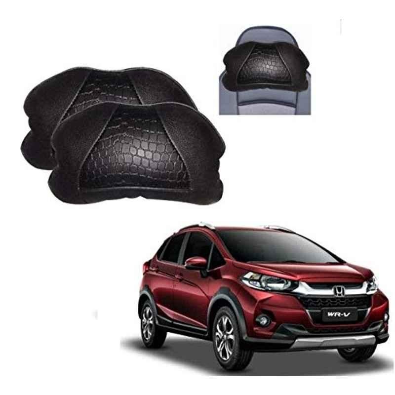 Kozdiko 2 Pcs Black Neck Rest Cushion Pillow Set for Honda WRV