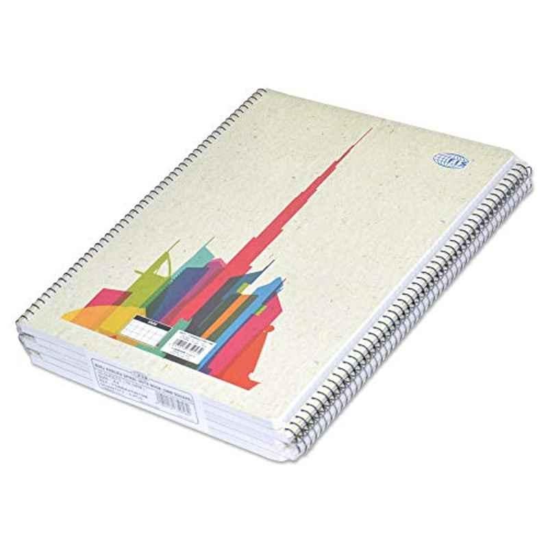 FIS 5 Pcs 70 Sheets A4 Burj Khalifa Spiral Note Book Set, ?FSNBA41901