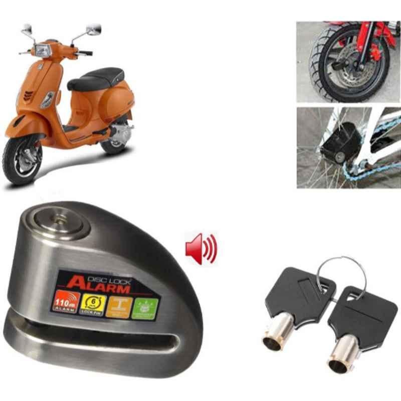 Auto Pearl Steel Black Anti-Theft Alarm Disc Brake Lock for SXL BS6, Lock_738