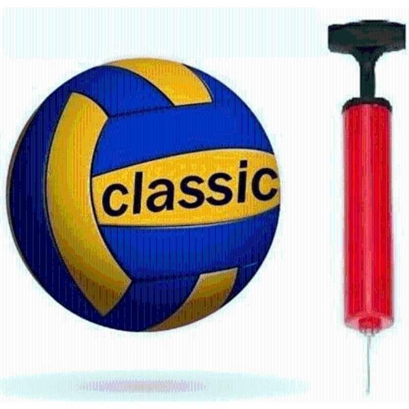 Shourya Traders Classic Volleyball 43 with Pump free Volleyball, Size: 4 Volleyball, Size: 4 (Standard Multicolour)