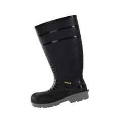 Mallcom Dalfon PVC Steel Toe Black Safety Rain Boot, J126 , Size: 8