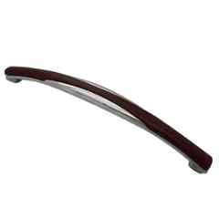 RAB Megna 224mm Zinc Walnut Wardrobe Pull Handle (Pack of 4)