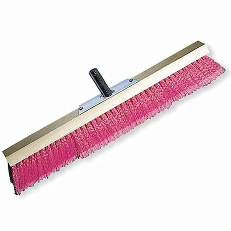 Intercare Industrial Broom Head, Wood and Nylon, 60cm, Pink