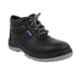 NEOSafe Helix A7025 High Ankle Steel Toe Black Leather Safety Shoes, Size: 5