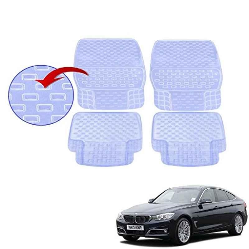 Kozdiko 93043 4 Pcs Rubber & PVC Clear Car Floor Mat Set for BMW NA