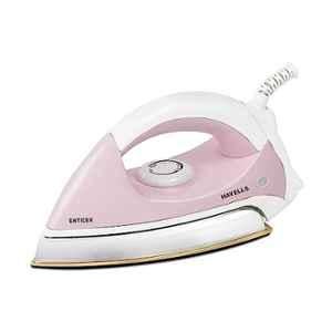 Havells Enticer 1000W Rose Pink Golden Coated Sole Dry Iron, GHGDIAZP100