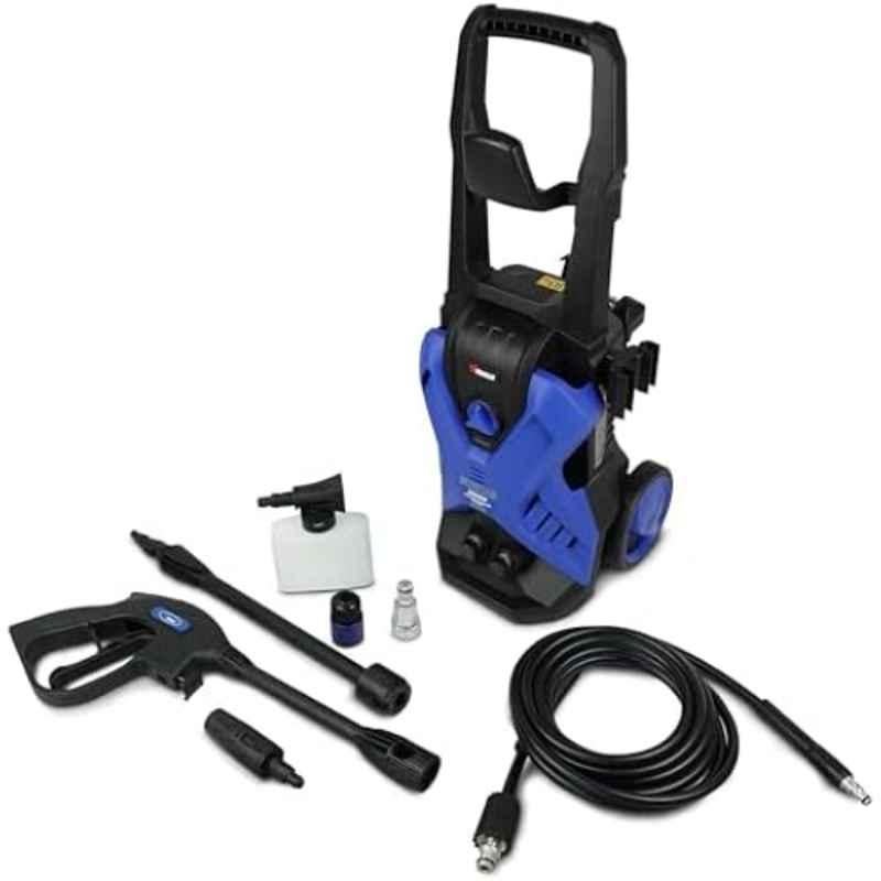 VTOOLS 2000W 150bar Blue Electric Pressure Washer with 5 m Hose & Soap Dispenser, VT1511