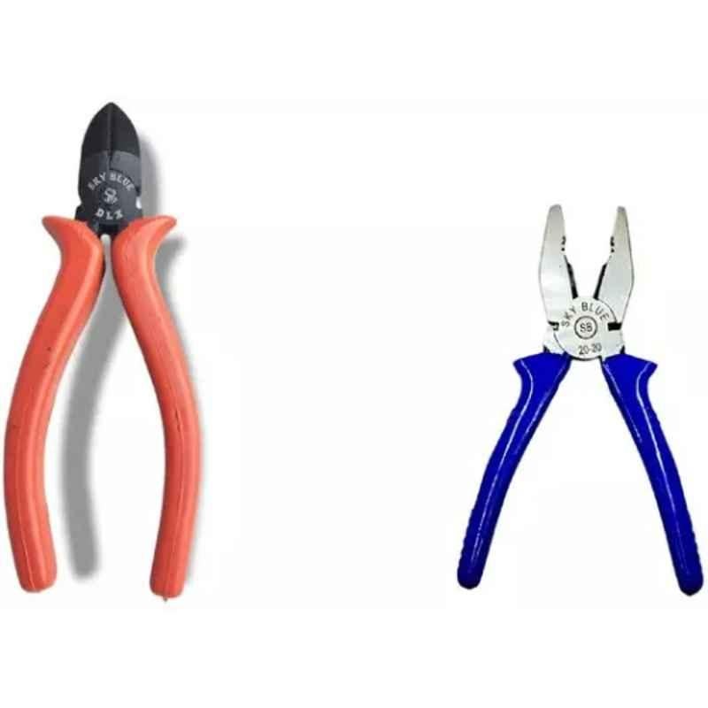 Sky Blue 2 Pcs 7.8 inch Lineman Plier Combo, SBE_PLIER_0710
