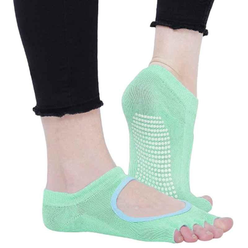 Strauss 17x20cm Cotton Sea Green Women Yoga Socks, ST-2622