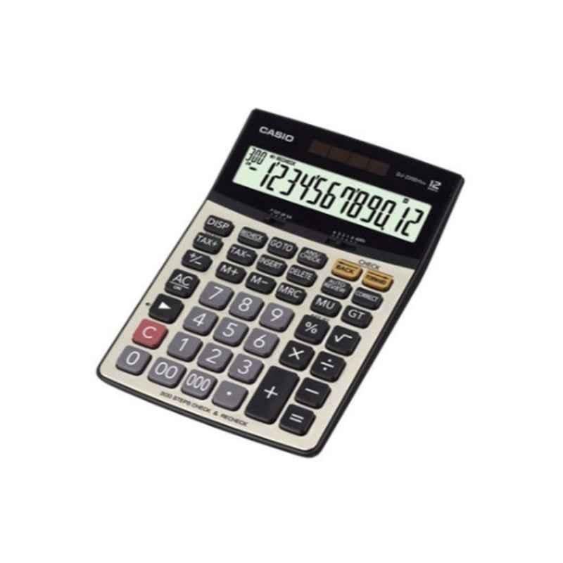 Casio DJ-220D 219x146x38mm Metal Black & Grey Check & Correct Calculator