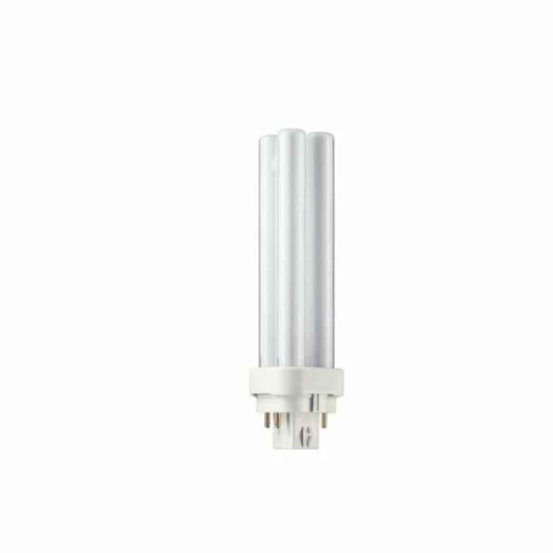 Philips 18W G24Q-2 3000K Warm White Compact Fluorescent Lamp, MASTER-PL-C-18W-830-4P