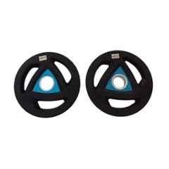 GYM24 Equipment NF-MD 2 Pcs 20kg Rubber Black UFit Olympic Weight Plate Set