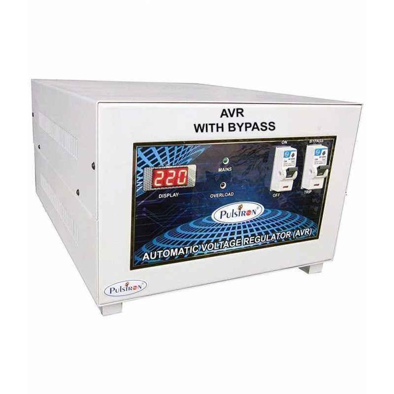 Pulstron PTI-5095B 5kVA Single Phase Stabilizer with Bypass for Mainline