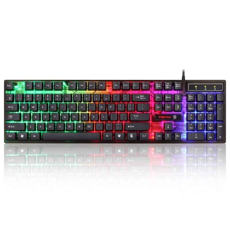 Buy Enter Fighter Rainbow Backlit USB Gaming Keyboard Online At Best ...