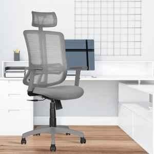 Rose Wave Mesh Grey High Back Revolving Ergonomic Office Chair