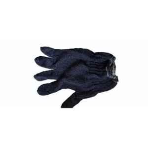 Sadguru Cotton Knitted Blue Hand Gloves, Size: M