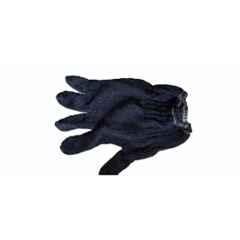 Sadguru Cotton Knitted Blue Hand Gloves, Size: M