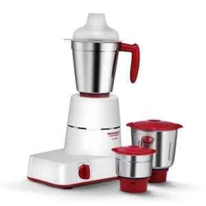 Maharaja Whiteline Marvello 3 Jars 500W Red & White Mixer Grinder, MX-198